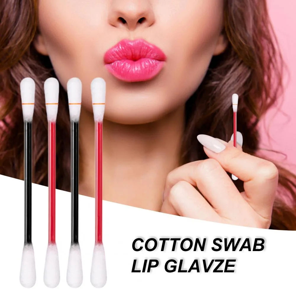 20Pcs Cotton Swab Lip Tint/Dye Long Lasting Charming Cigarette Cotton Buds Lipstick Fadeless Waterproof Cosmetics For Women