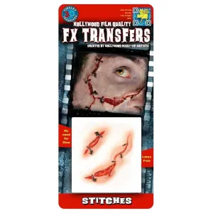 3D FX Transfers Stiches Latex Free Prosthetic, 1 Count