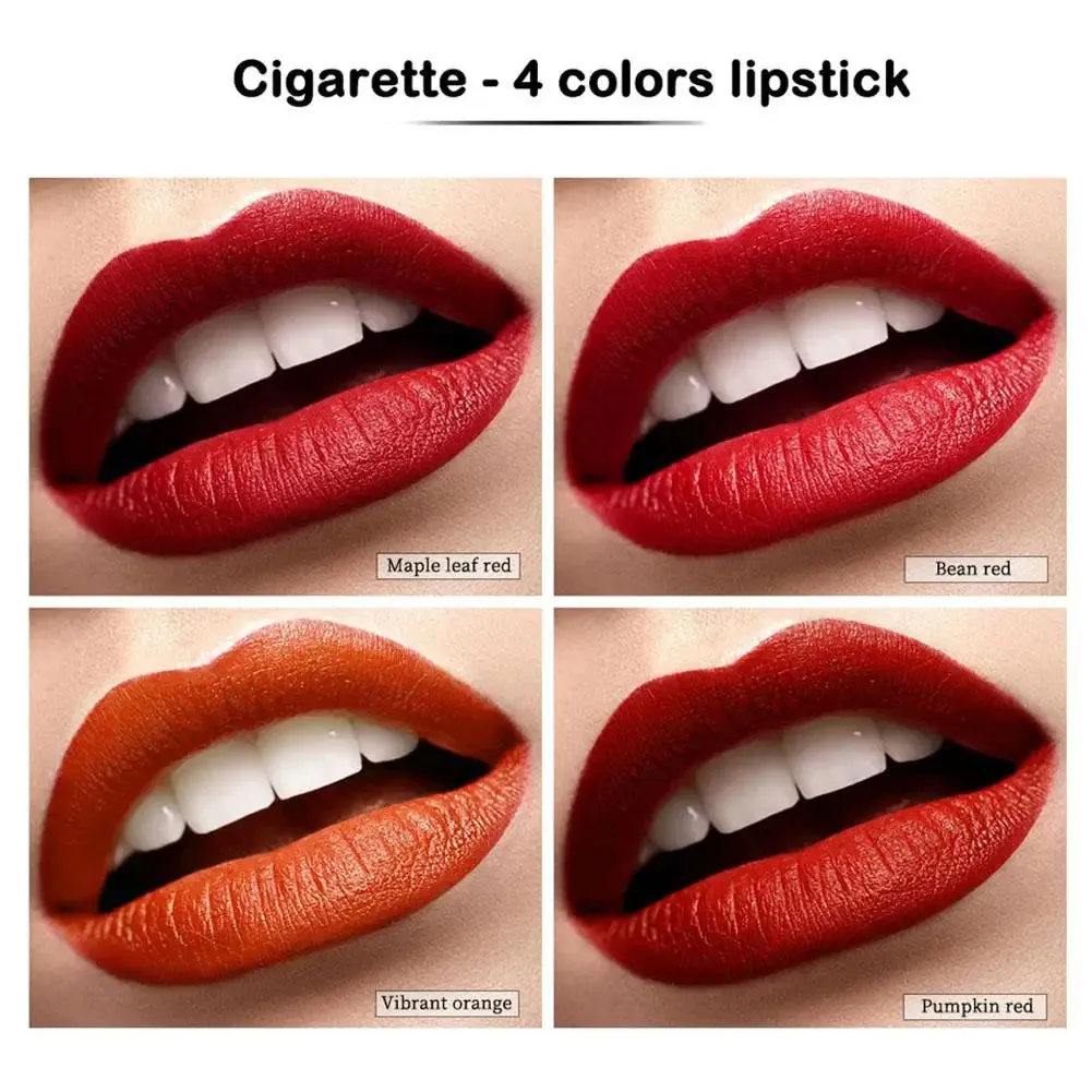 4 Colors Matte Lipstick Set - Long Lasting, Waterproof Lip Gloss