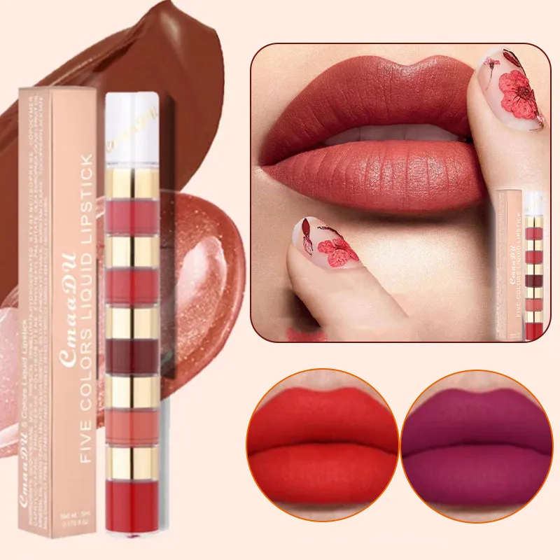 5 in 1 Matte Lipstick Set