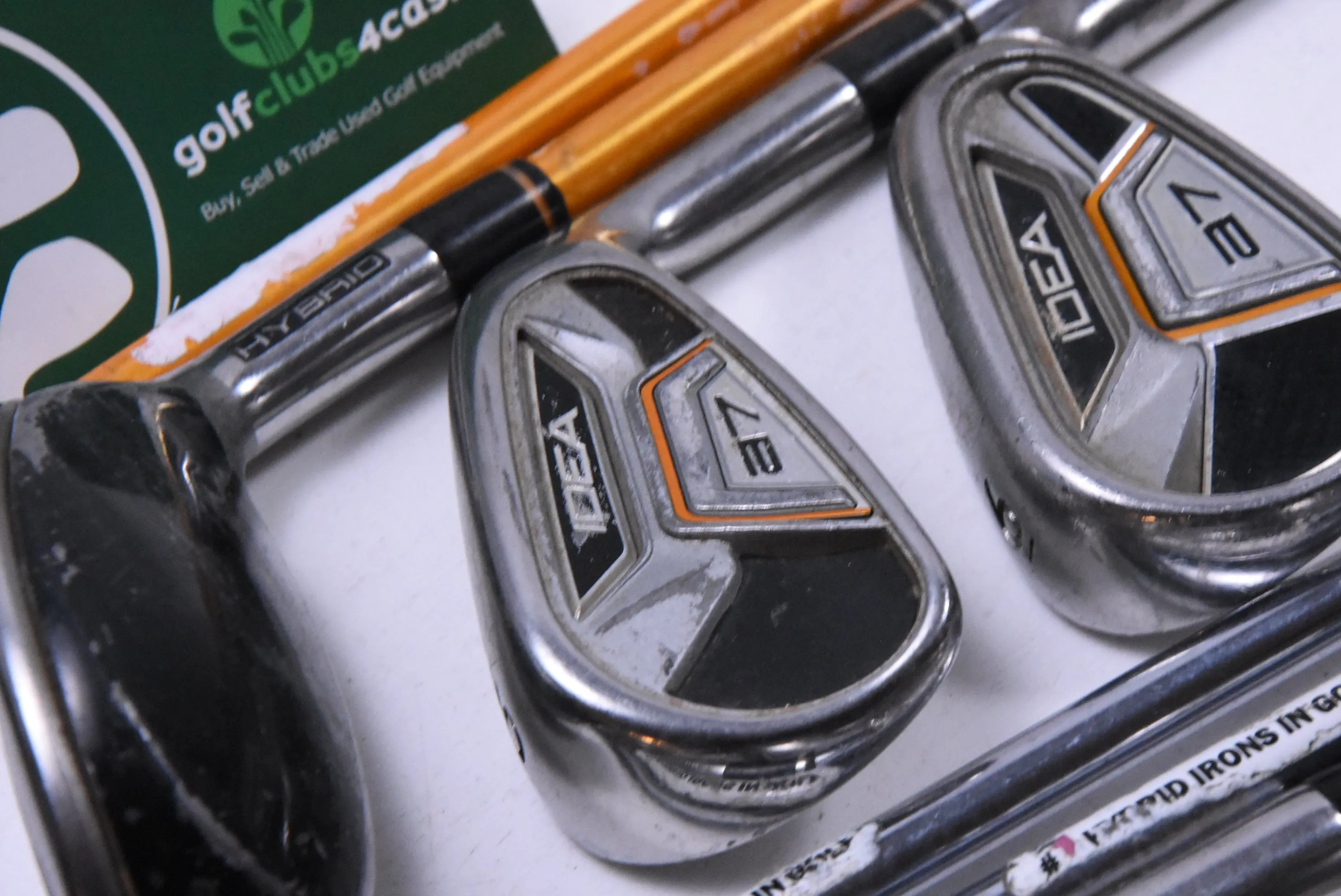 Adams Idea A7 OS Hybrid Combo Irons / 3-4h 5-PW / Stiff Flex Adams Player Shafts