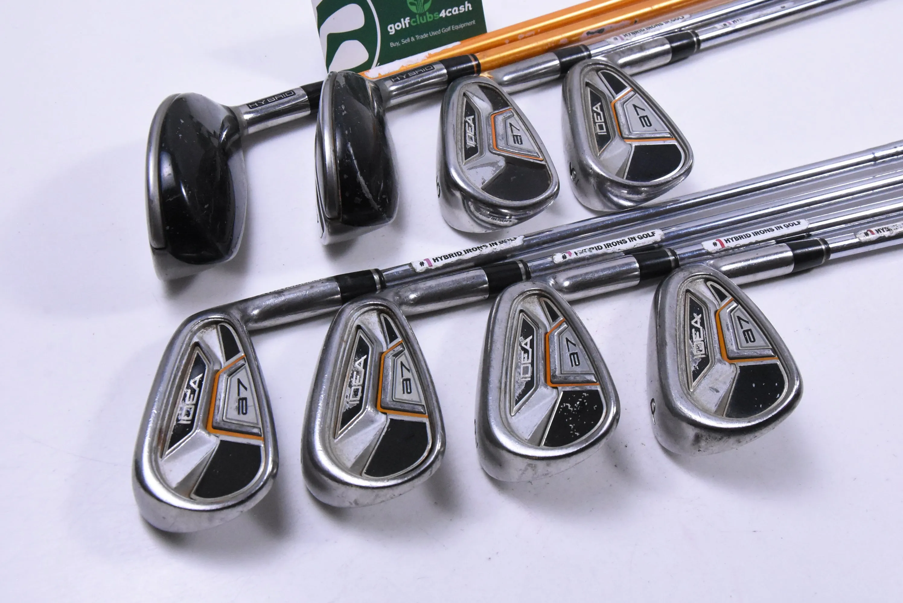 Adams Idea A7 OS Hybrid Combo Irons / 3-4h 5-PW / Stiff Flex Adams Player Shafts