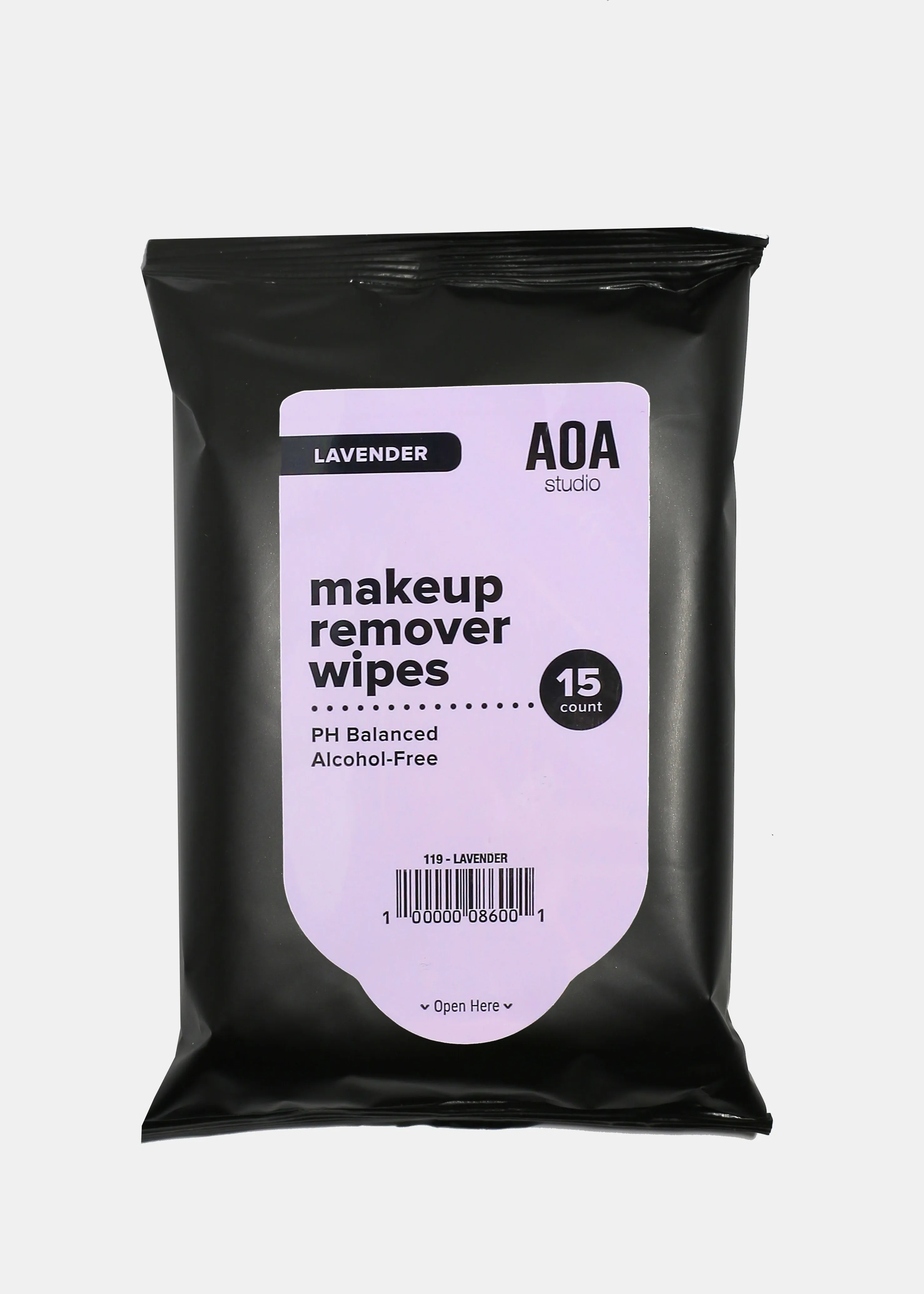 AOA Makeup Remover Wipes - Lavender