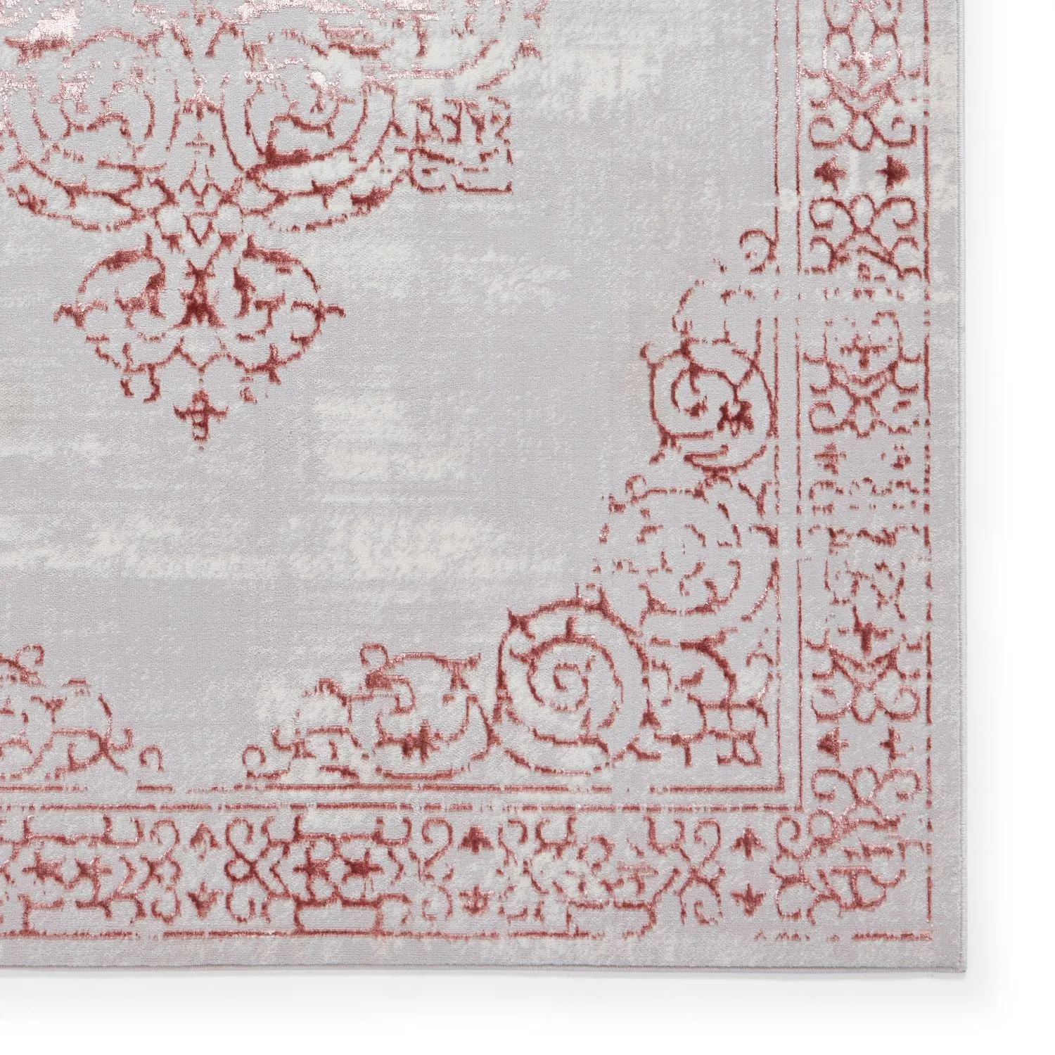 Artemis B9076A Rose and Silver Vintage Rug