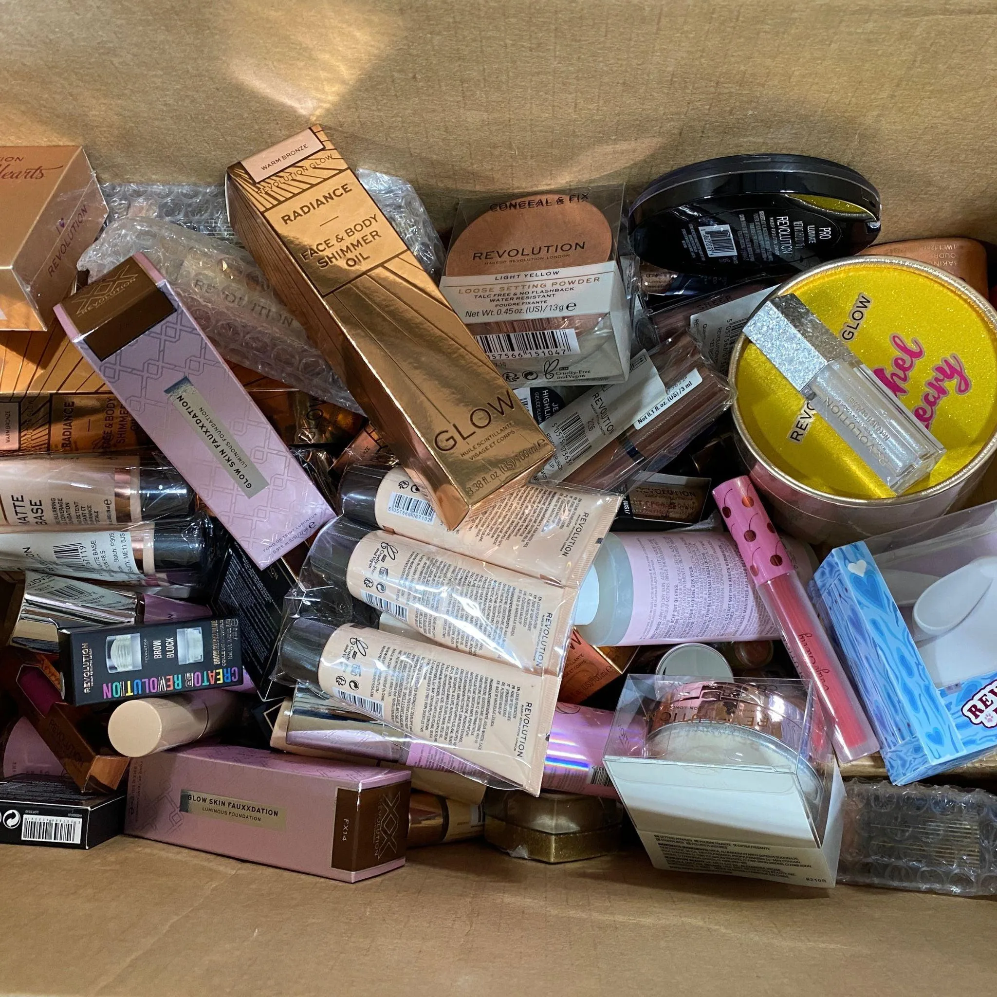 Assorted Revolution Cosmetics (250 Pcs Box)