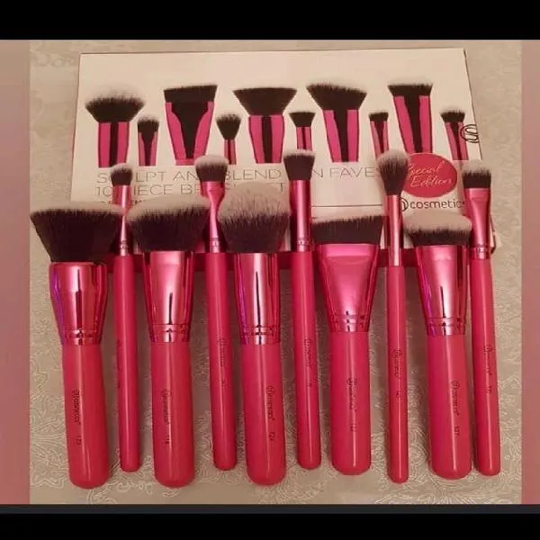 B H Sculpt And Blend Fan Faves 10 pcs Makeup Brush Set