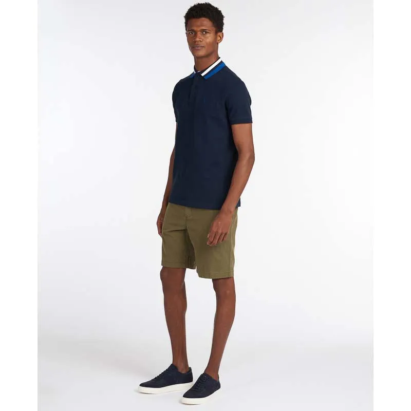 Barbour Hawkeswater Tipped Mens Polo Shirt - Navy