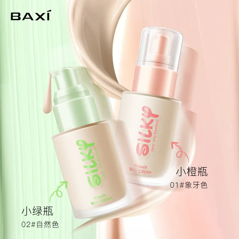 Baxi Pack Of 4 Hot Makeup Face Blush Contour Highlighter beautifing Velvet Matte BB Foundation Baxi Silkp Clear Liquid Foundation. And Miracle Face & Free Gift