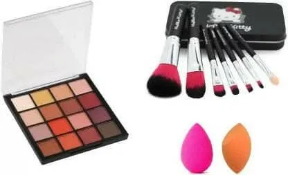 Bingeable HRK-102(1) Mini Eye Shadow Palette & Professional Makeup Brush