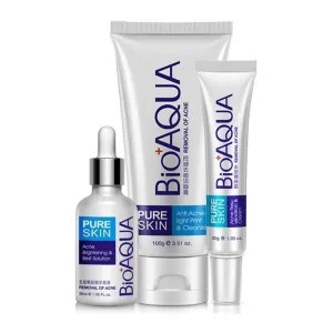 BIOAQUA Skin Care Acne Face Treatment 3 in 1 Acne Series (With Free Sheet Mask)