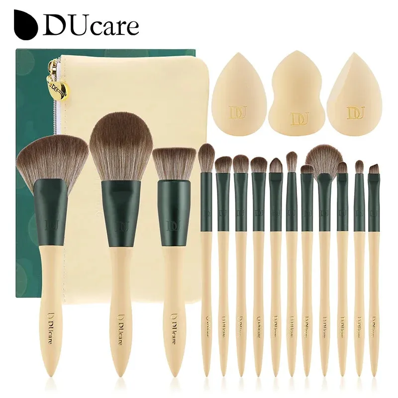 DUcare Professional Makeup Brush Set 10-32Pc Brushes Makeup Kit Synthetic Hair Foundation Power Eyeshadows Blending Beauty Tools