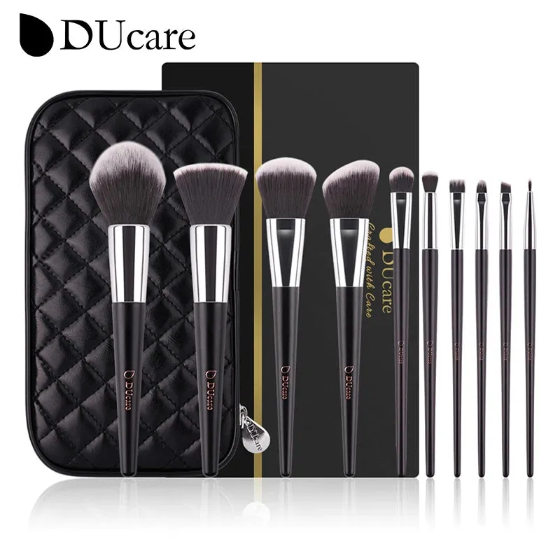 DUcare Professional Makeup Brush Set 10-32Pc Brushes Makeup Kit Synthetic Hair Foundation Power Eyeshadows Blending Beauty Tools