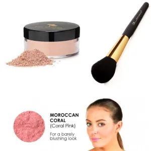 Duo Pack Argan Blush Moroccan Coral 3g   Blush Brush