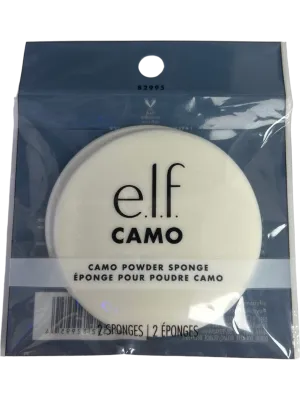 E.l.f. Cosmetics Camo Powder Sponge 2-Pack Vegan and Cruelty-Free