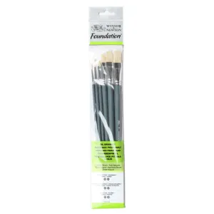 Foundation Oil Brush - Long Handle -6 Pack