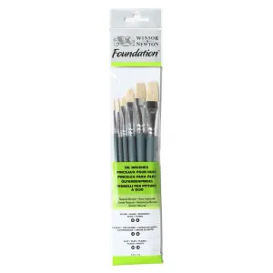 Foundation Oil Brush - Short Handle -6 Pack