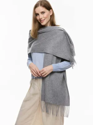 Gray Cashmere Scarf