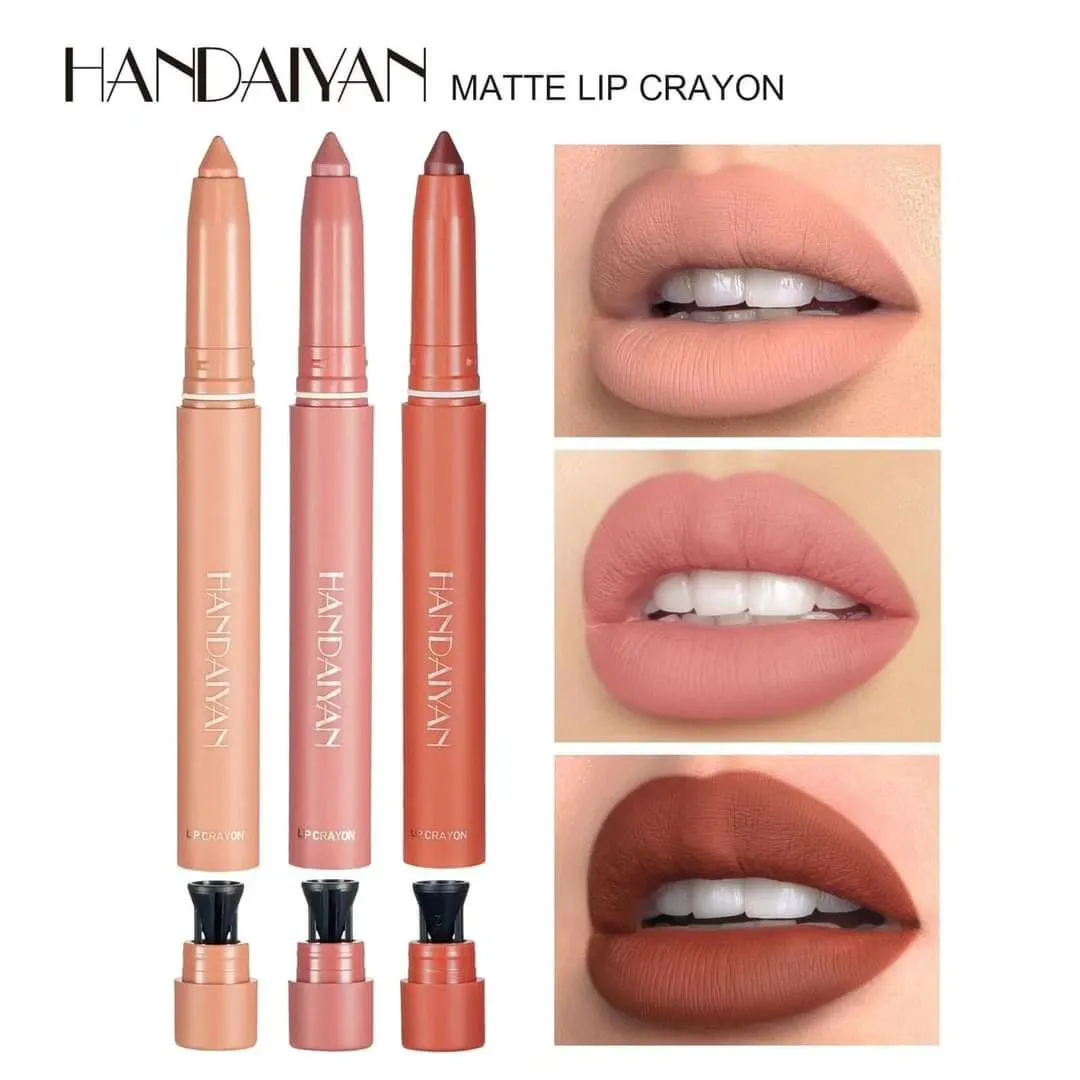 HANDAIYAN Matte Lip Crayon (Pack of 6)