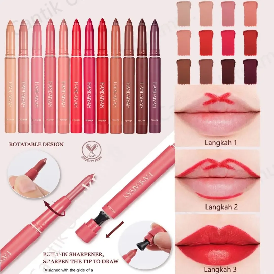 HANDAIYAN Matte Lip Crayon (Pack of 6)