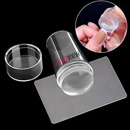 Huxia Beauty 1Pcs Clear Transparent Silicone Jelly Nail Manicure Tools