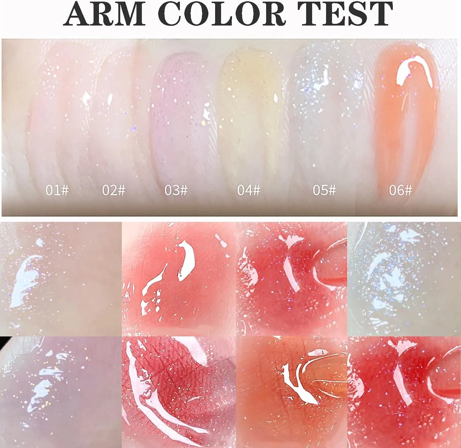 Iman OF Noble Stack and Apply Miracles ~ Candy Water Light Mirror Lip Gloss Moisturizing Lipstick Stacked Daily Lip Care Oil Student Party Colorless