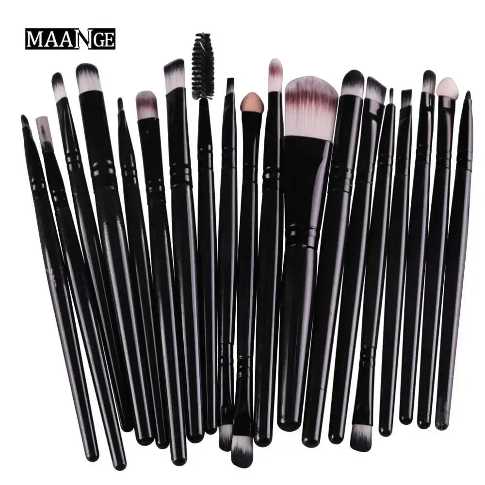 MAANGE 15/18/20Pcs Makeup Brushes Set Powder Foundation Blush Eye Shadow Blend Cosmetic Beauty Make Up Brush Tool Kit Maquiagem