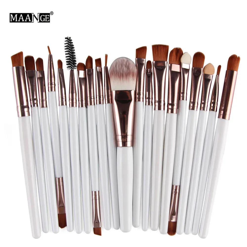 MAANGE 15/18/20Pcs Makeup Brushes Set Powder Foundation Blush Eye Shadow Blend Cosmetic Beauty Make Up Brush Tool Kit Maquiagem