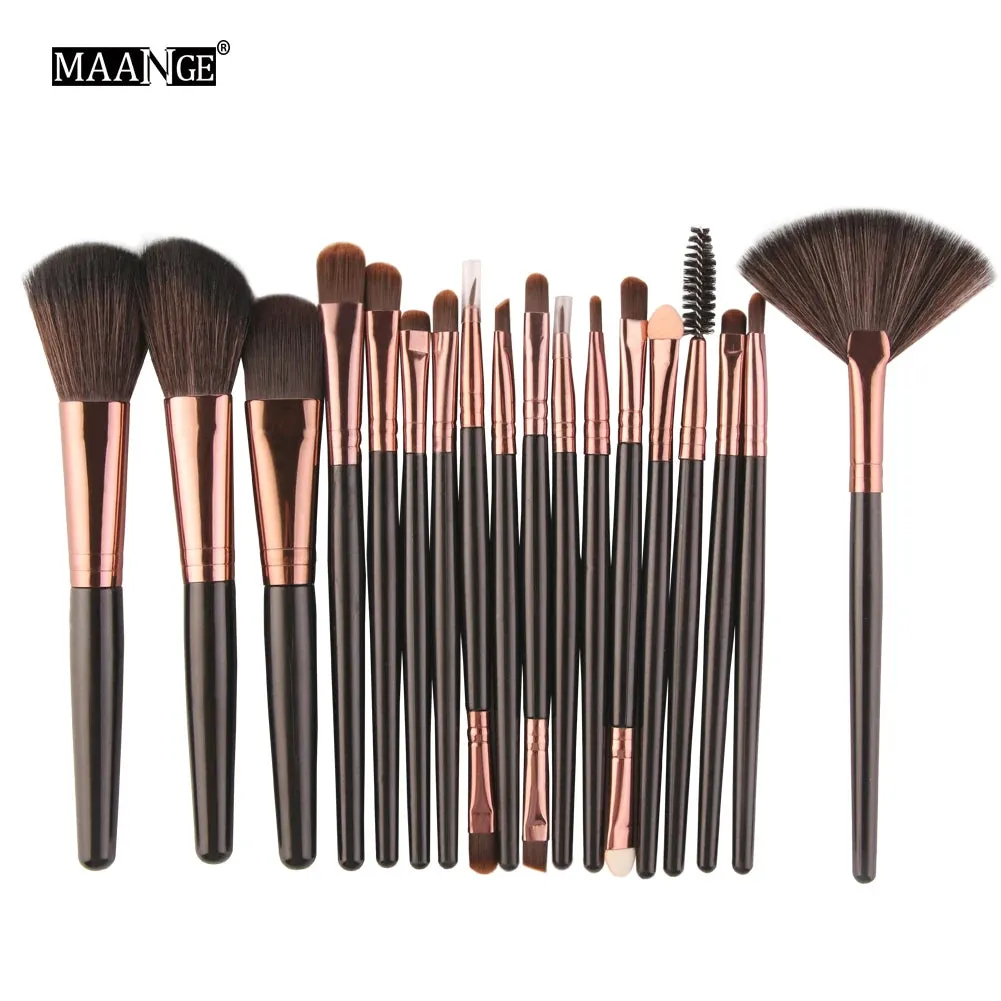 MAANGE 15/18/20Pcs Makeup Brushes Set Powder Foundation Blush Eye Shadow Blend Cosmetic Beauty Make Up Brush Tool Kit Maquiagem