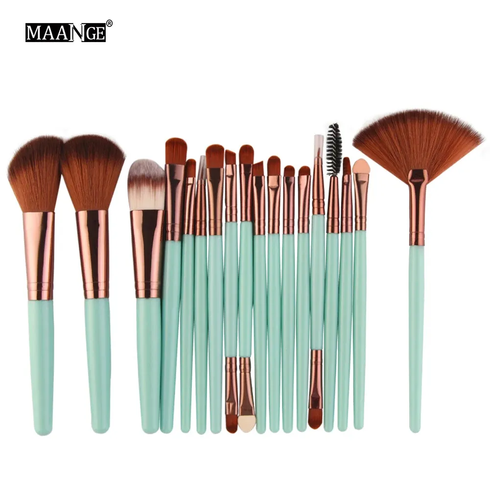 MAANGE 15/18/20Pcs Makeup Brushes Set Powder Foundation Blush Eye Shadow Blend Cosmetic Beauty Make Up Brush Tool Kit Maquiagem