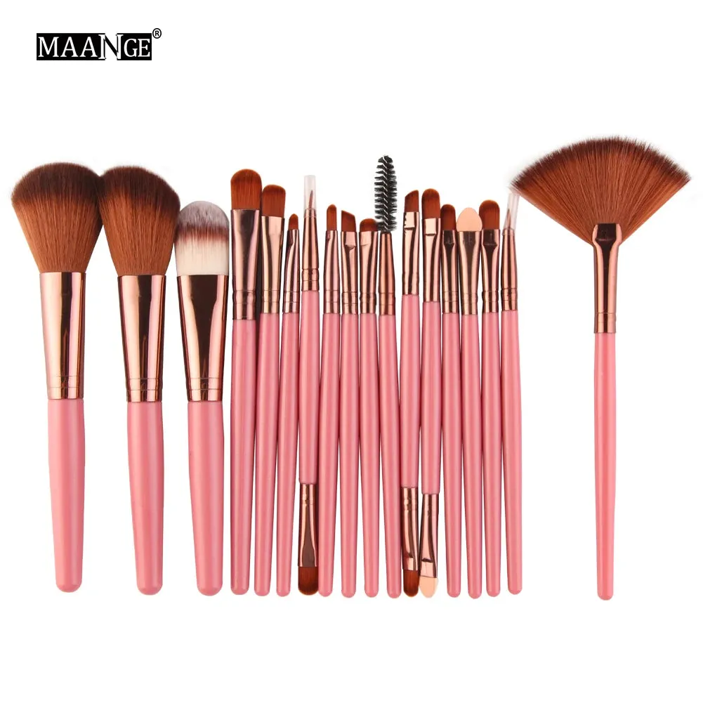 MAANGE 15/18/20Pcs Makeup Brushes Set Powder Foundation Blush Eye Shadow Blend Cosmetic Beauty Make Up Brush Tool Kit Maquiagem