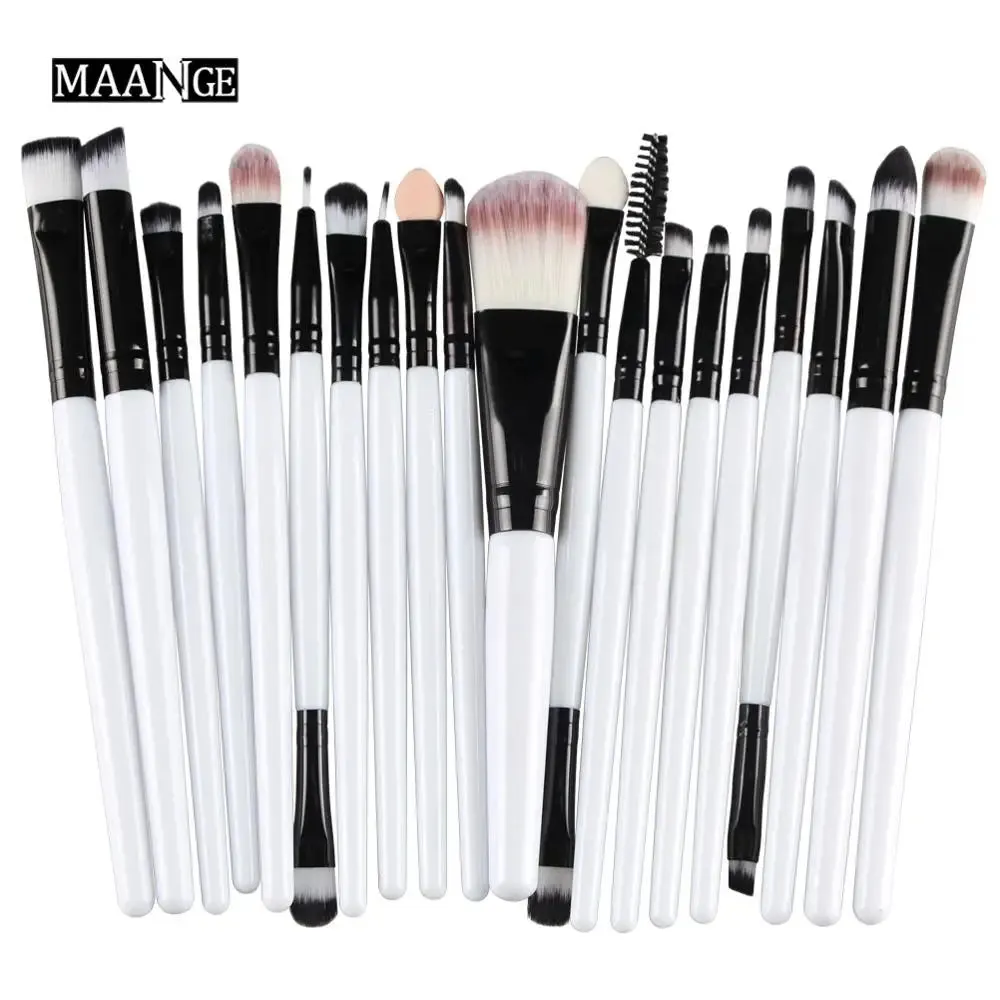 MAANGE 15/18/20Pcs Makeup Brushes Set Powder Foundation Blush Eye Shadow Blend Cosmetic Beauty Make Up Brush Tool Kit Maquiagem