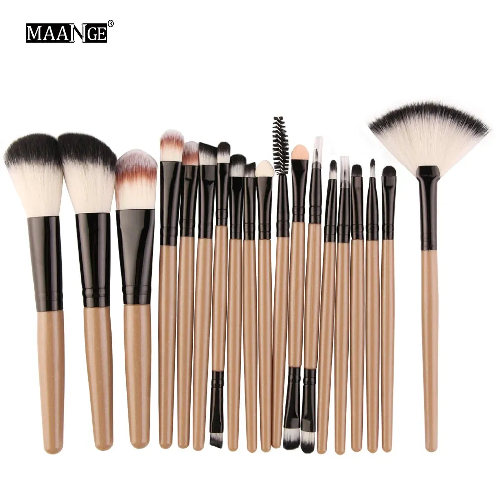 MAANGE 15/18/20Pcs Makeup Brushes Set Powder Foundation Blush Eye Shadow Blend Cosmetic Beauty Make Up Brush Tool Kit Maquiagem