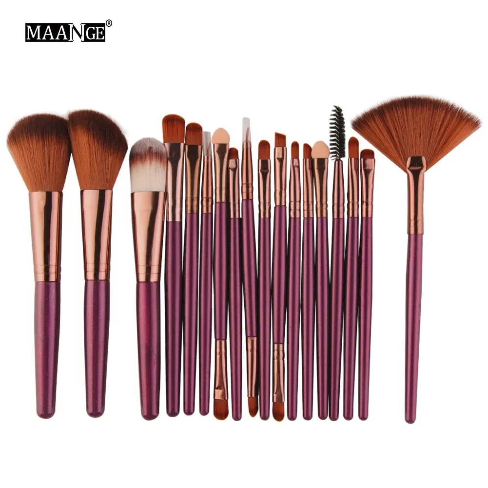 MAANGE 15/18/20Pcs Makeup Brushes Set Powder Foundation Blush Eye Shadow Blend Cosmetic Beauty Make Up Brush Tool Kit Maquiagem