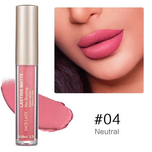 Make Up Waterproof Nude Lipstick Long Lasting Liquid Matte Lipstick Kit Lip Gloss Cosmetics Lipgloss Lip Makeup