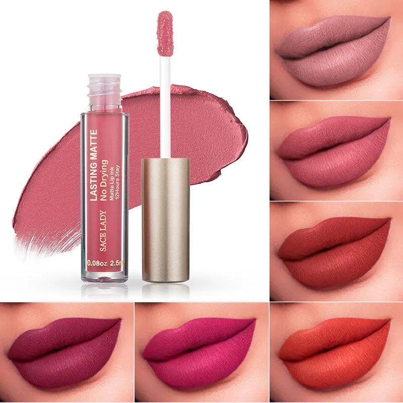 Make Up Waterproof Nude Lipstick Long Lasting Liquid Matte Lipstick Kit Lip Gloss Cosmetics Lipgloss Lip Makeup