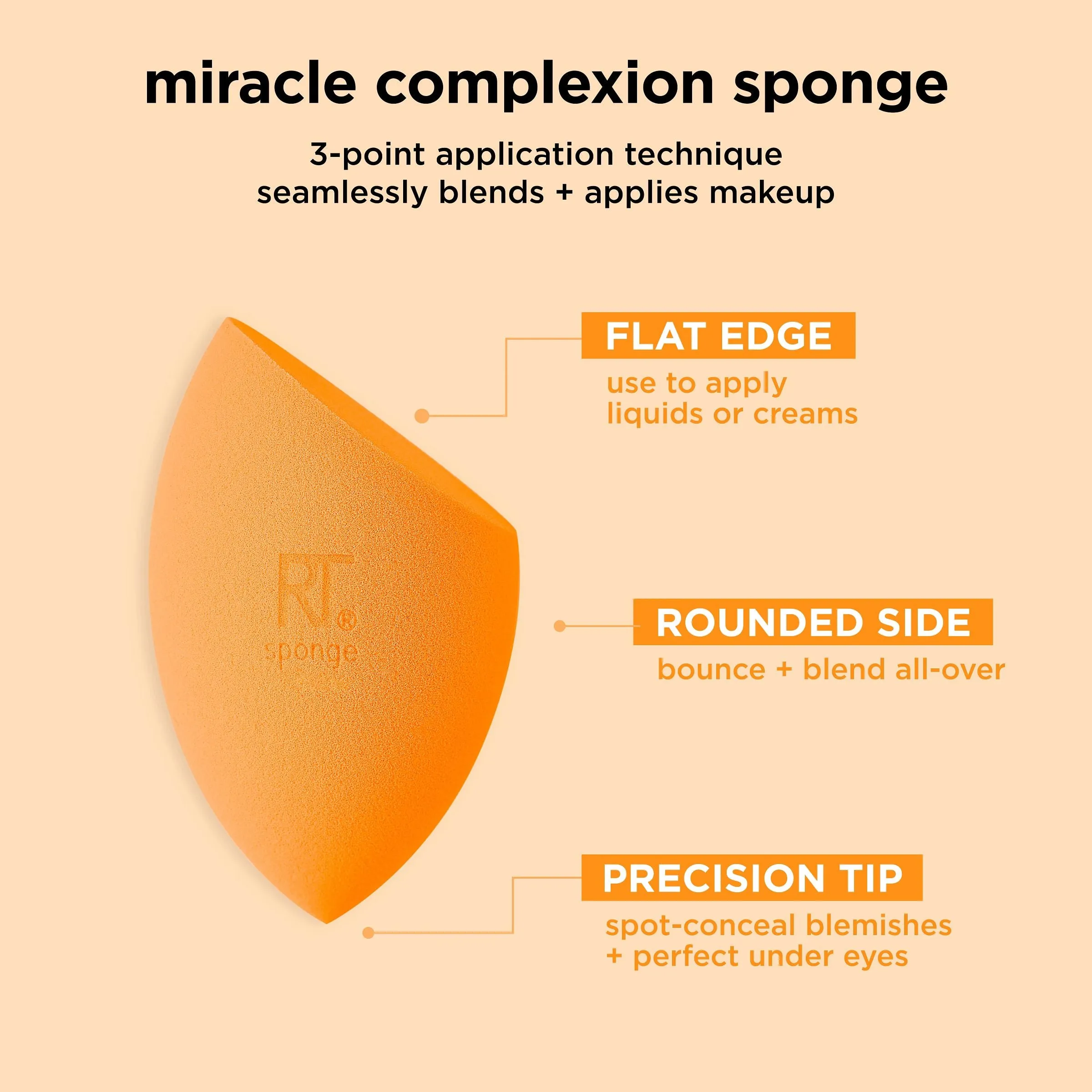 Miracle Complexion Sponge   Miracle 2-In-1 Powder Puff