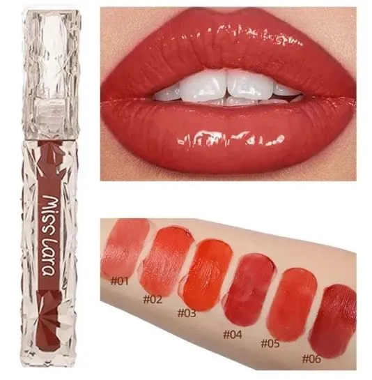 Miss Lara Liquid Lip Gloss And Long-lasting And Non Stick Moisturizing Lip Gloss Makeup Suitable For Women And Girls 1.8ml