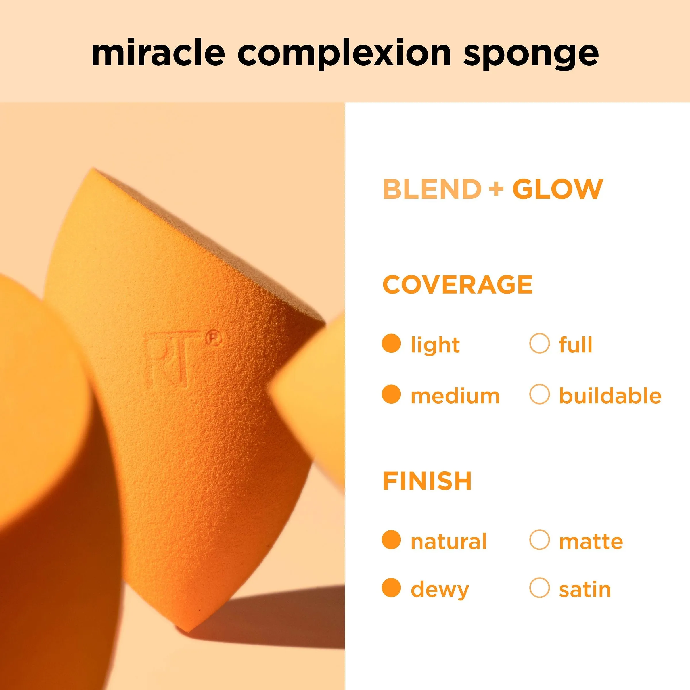 Orange Swirl Miracle Complexion Sponge