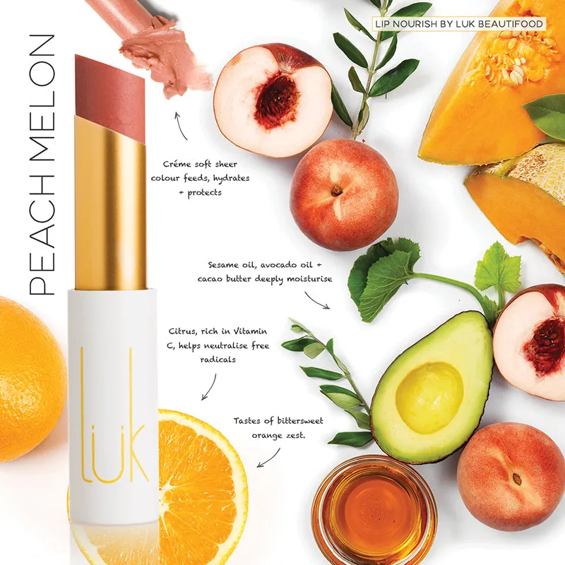 Peach Melon Lip Nourish - 100% Natural