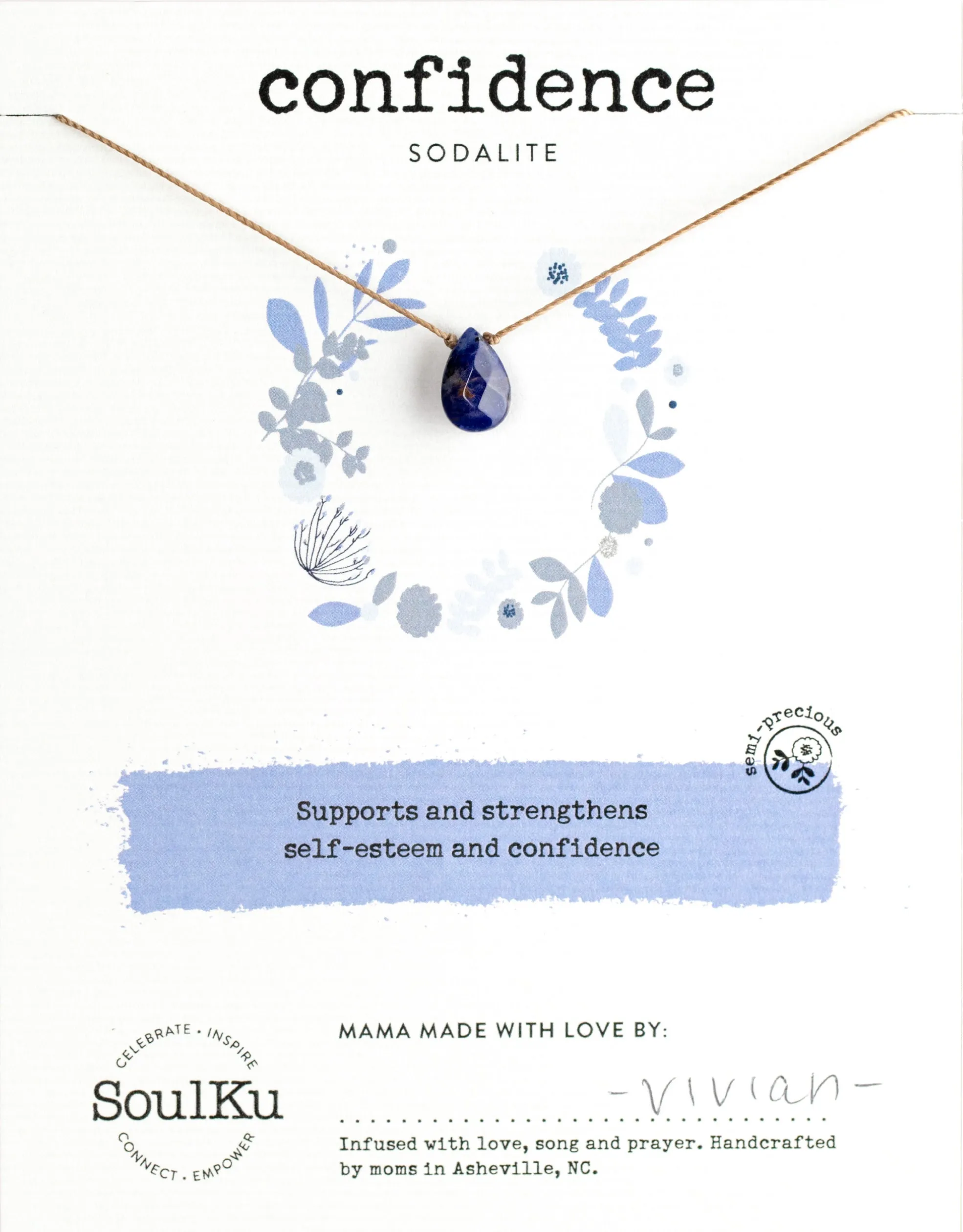 Sodalite Soul-Full of Light Necklace for Confidence